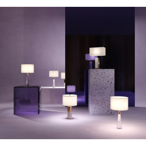 Veioza Bianco 1xE27 metal/alabastru/textil bronz/alb Maytoni