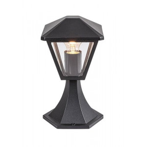 Veioza gradina Paravento 1xE27 metal/sticla negru Rabalux