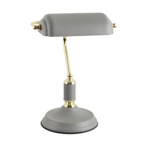 Veioza Roma 1xE27 metal gri/auriu/alb Zuma Line