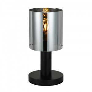 Veioza Sardo 1xE27 metal/sticla negru Italux