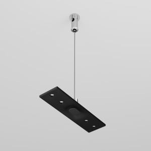 Accesoriu sina magnetica Kit suspensie metal negru TRA034SW-2B