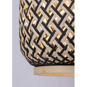 Aplica Adalla 1xE27 metal/ratan negru/multicolor Rabalux