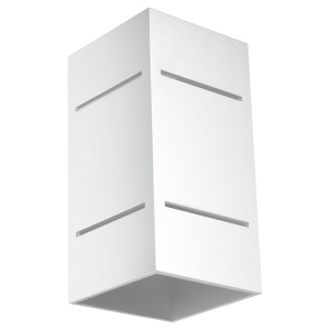 Aplica Blocco 1xG9 metal alb rectangular
