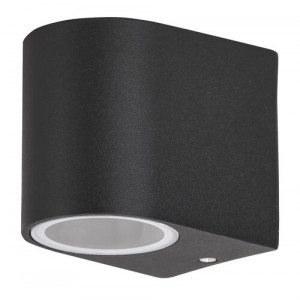 Aplica exterior Chile 1xGU10 metal/sticla negru Rabalux RBL8029