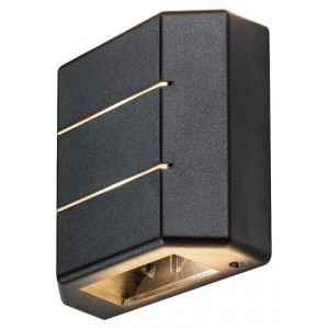 Aplica exterior Lippa LED 6W acril negru Rabalux