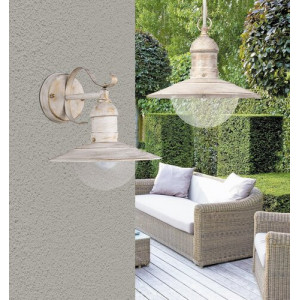Aplica exterior Oslo 1xE27 metal/acril alb antichizat Rabalux