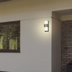 Aplica exterior Rodez LED 12W metal/acril antracit/alb Rabalux