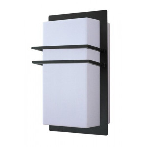 Aplica exterior Seattle 1xE27 metal/acril negru/alb Rabalux