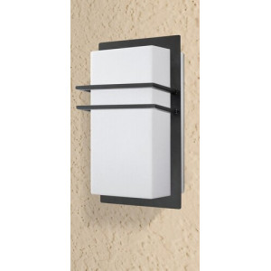 Aplica exterior Seattle 1xE27 metal/acril negru/alb Rabalux