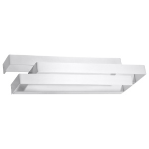Aplica Frost 2xG9 metal alb patrat