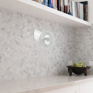 Aplica Grace 1xE27 acril/sticla alb Rabalux