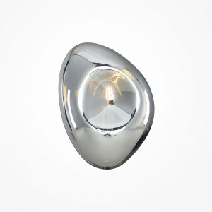 Aplica Mabell 1xE14 metal/sticla negru/crom Maytoni