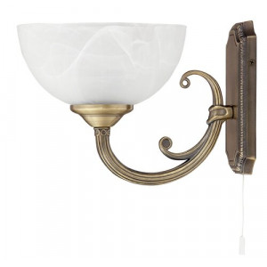 Aplica Marlene 1xE14 metal/sticla bronz/alb Rabalux RBL8541