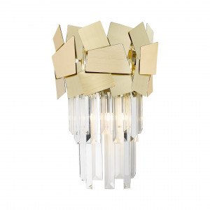 Aplica Quasar 2xG9 metal/cristal auriu Zuma Line