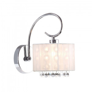 Aplica Span 1xE14 metal/cristal/textil crom Italux