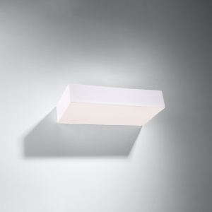 Aplica Taugan 2xG9 ceramica alb rectangular - Img 2