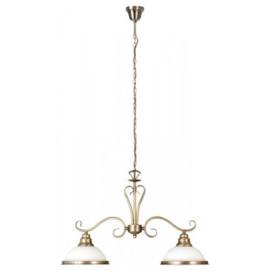 Candelabru Elisett 2xE27 metal/sticla bronz Rabalux