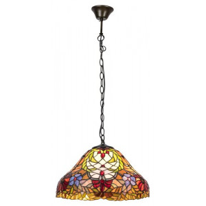 Candelabru Mirella 2xE27 metal/sticla bronz/multicolor Rabalux