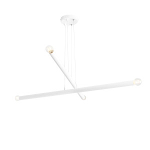 Candelabru Tubo 4xE14 metal alb Aldex