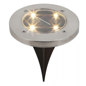 Lampa solara Dannet LED 0.24W metal/acril nichel/negru Rabalux