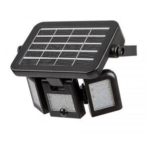 Lampa solara Lihull LED 9.6W acril negru Rabalux