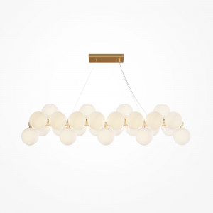 Lustra Dallas 25xG9 metal/sticla auriu/alb Maytoni MOD547PL-25BS