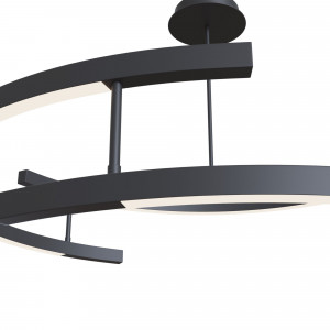 Lustra Line LED metal negru Maytoni