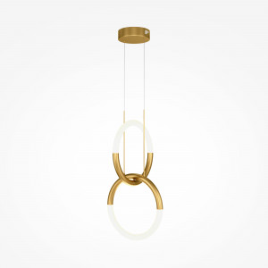 Lustra Node 2xLED metal auriu/alb Maytoni