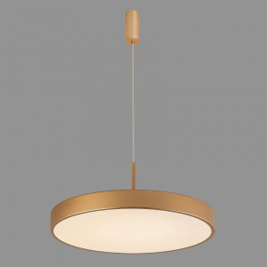 Lustra Orbital LED 60W 3600 lumeni metal/acril auriu sablat Italux