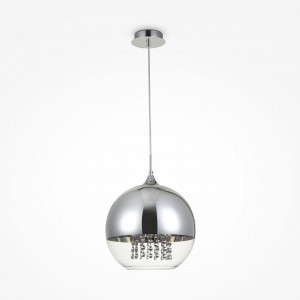 Pendul Fermi 1xE27 metal/sticla nichel Maytoni
