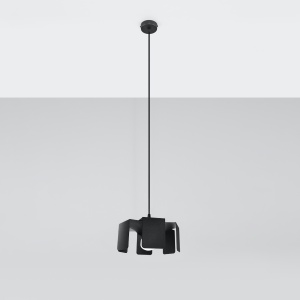 Pendul Tulip 1xE27 metal negru - Img 2