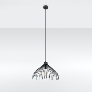 Pendul Umb 1xE27 metal negru conic - Img 2