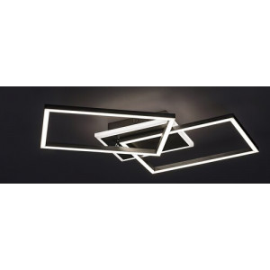 Plafoniera Athelstan LED 40W metal/acril argintiu/alb Rabalux