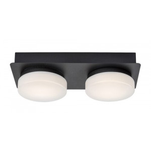 Plafoniera Attichus LED 11W metal/acril negru/alb Rabalux