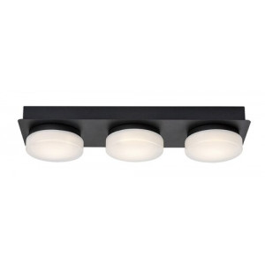 Plafoniera Attichus LED 18W metal/acril negru/alb Rabalux