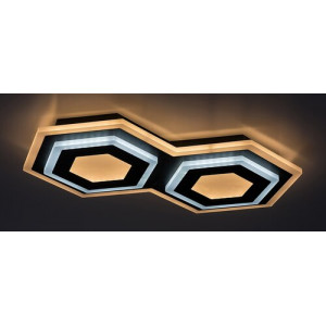 Plafoniera Bitsi LED 44W metal/acril negru/alb Rabalux