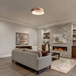 Plafoniera Carmella LED 50W metal/acril auriu/alb Rabalux