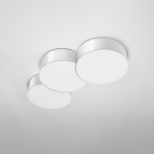 Plafoniera Circle 3A 6xE27 acril alb rotund - Img 2
