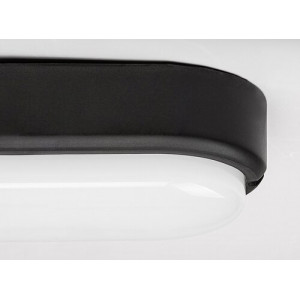 Plafoniera exterior Hort LED 15W acril negru/alb Rabalux