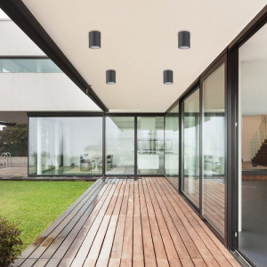 Plafoniera exterior Zombor 1xGU10 metal/sticla antracit/alb Rabalux
