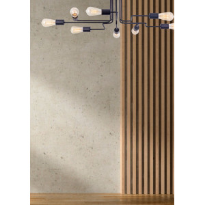 Plafoniera Gilbert 8xE27 metal negru Maytoni