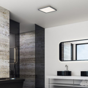 Plafoniera Lambert LED 15W acril argintiu/alb Rabalux