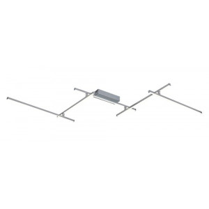 Plafoniera Negan LED 40W metal/acril argintiu/alb Rabalux