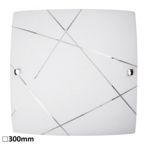 Plafoniera Phaedra 1xE27 metal/sticla alb Rabalux