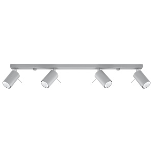 Plafoniera Ring 4L 4xGU10 metal gri tubular
