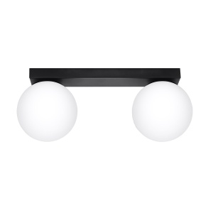 Plafoniera Yoli 2xG9 metal/sticla negru