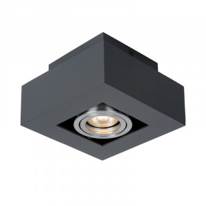 Spot aplicat Casemiro 1xGU10 metal negru/argintiu Italux
