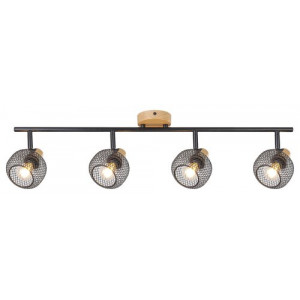 Spot bara Grendel 4xE14 metal fag/negru Rabalux