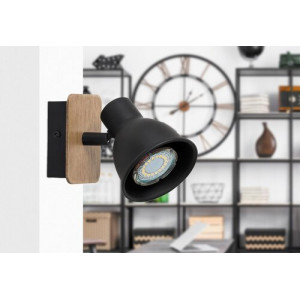 Spot bara Mac 1xGU10 metal negru Rabalux