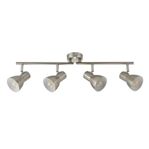 Spot bara Riado 4xE14 metal nichel satinat Italux